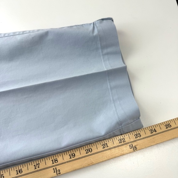 Adidas Women’s Sz 10 Blue Ankle Cropped Casual Performance Pants Cotton Stretch - Picture 8 of 11